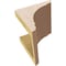 Ekena Millwork 6"W x 6"D x 6"H Wide Olympic Rough Cedar Woodgrain TimberThane Corbel, Primed Tan CORUR06X06X06OLYRCPR - alternate 4